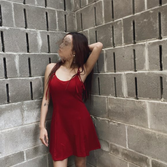 Red Cocktail Dress - Picture 2 of 6